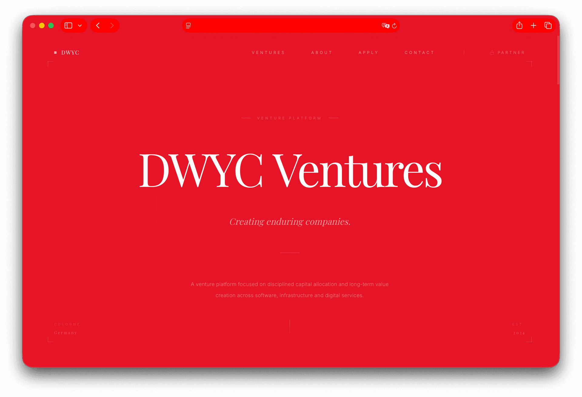 Website-Projekt: DWYC Ventures