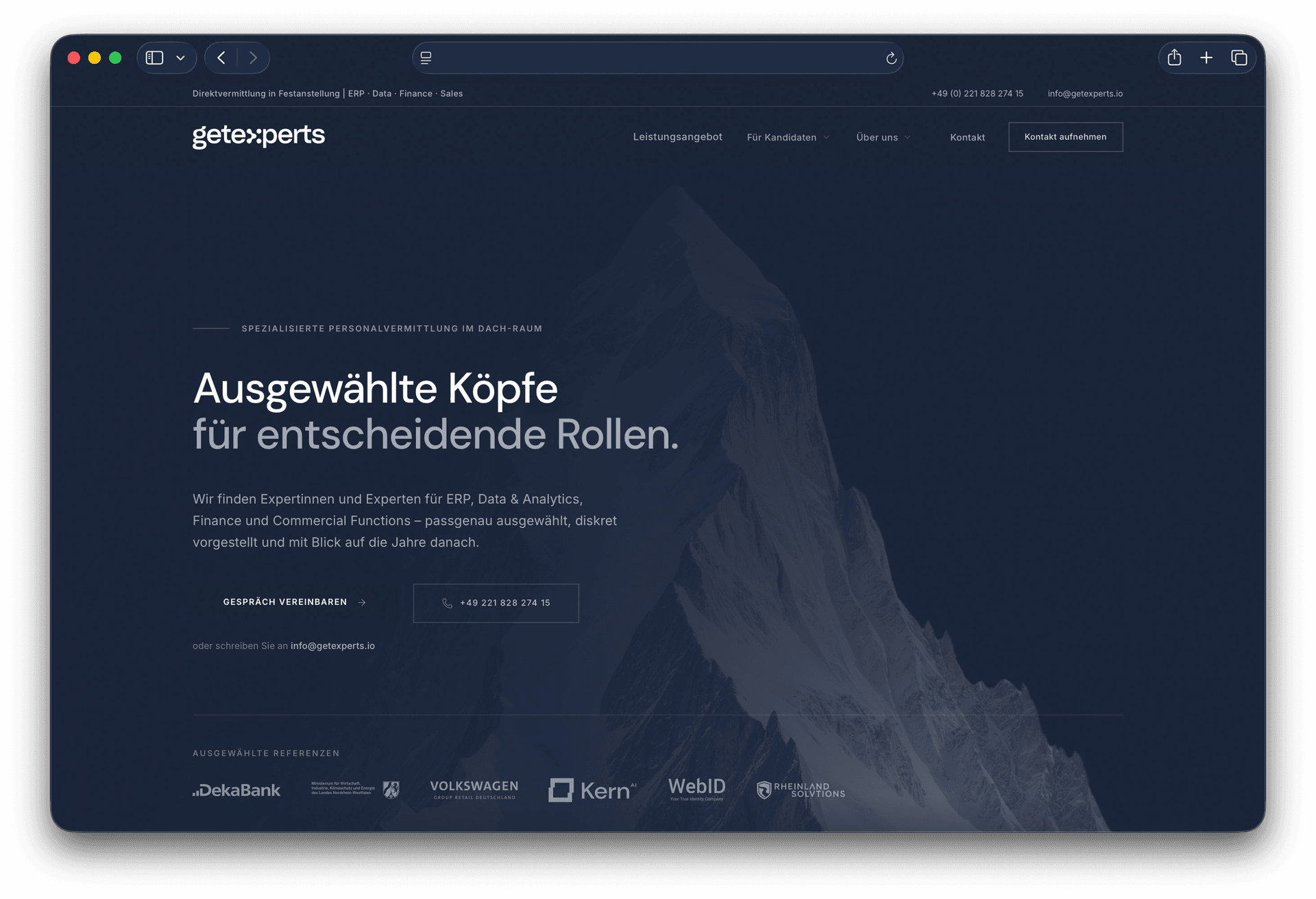 Website-Projekt: getexperts