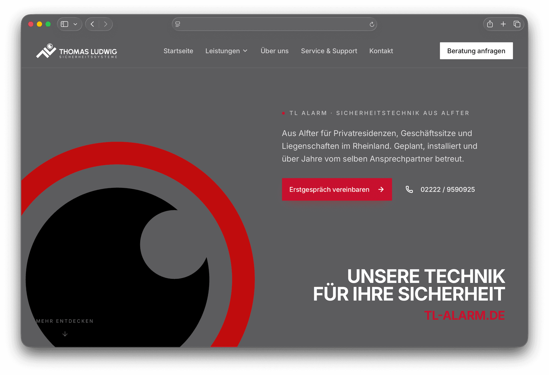 Website-Projekt: Thomas Ludwig Sicherheitssysteme